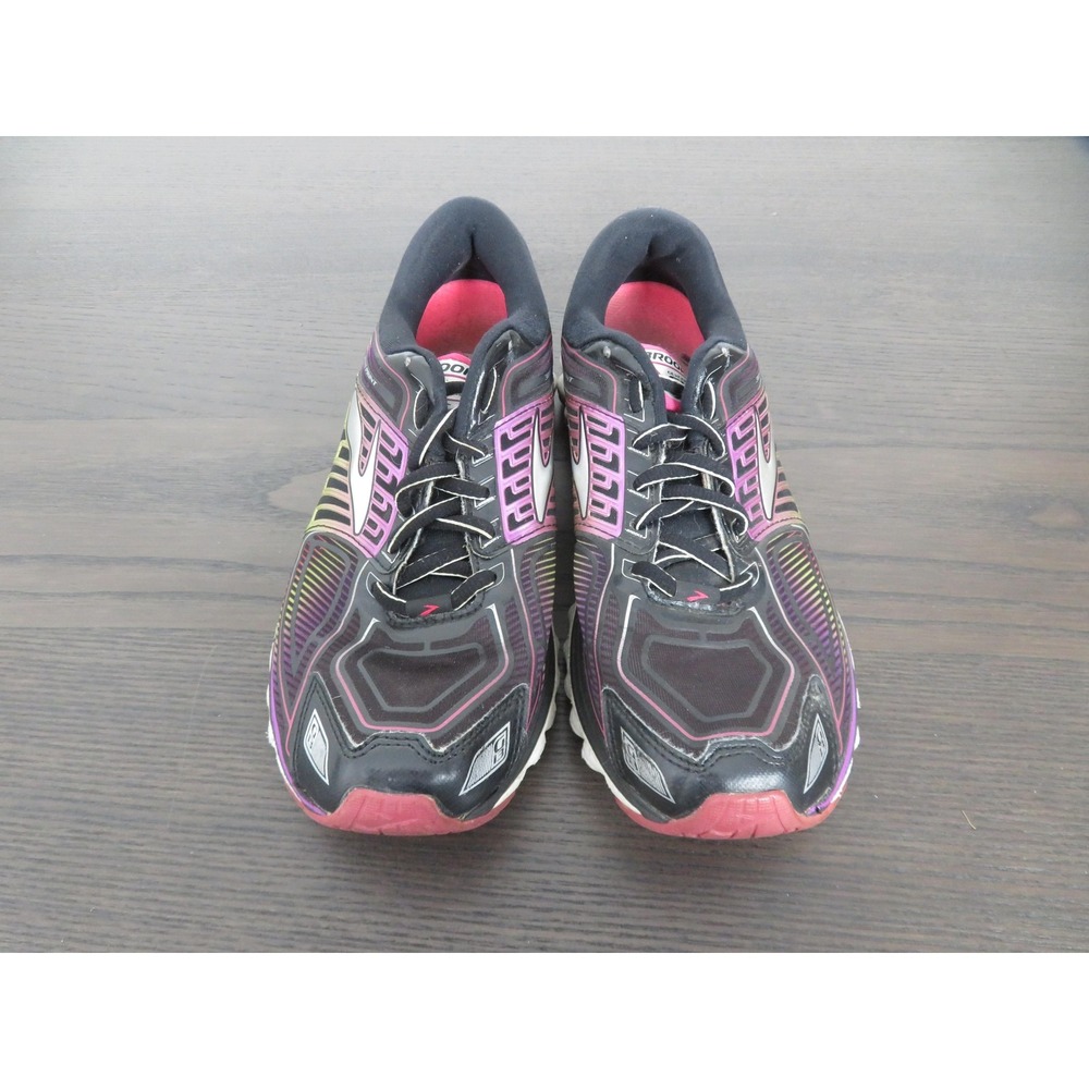Brooks Glycerin 13 Shoes Womens 8 Black Pink Running Sneakers Road 12019 B019 - Picture 2 of 10